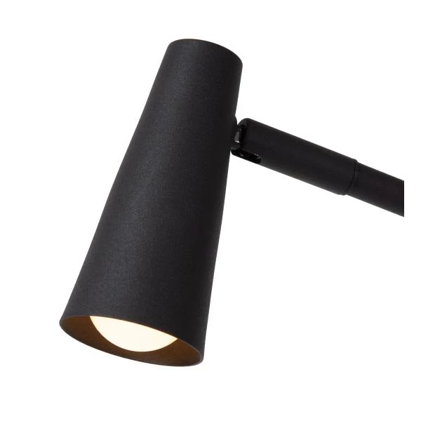 Lucide STIRLING - Lampe de table Rechargeable - Batterie/Piles - LED 3 StepDim - 1x3W 2700K - Noir - détail 1